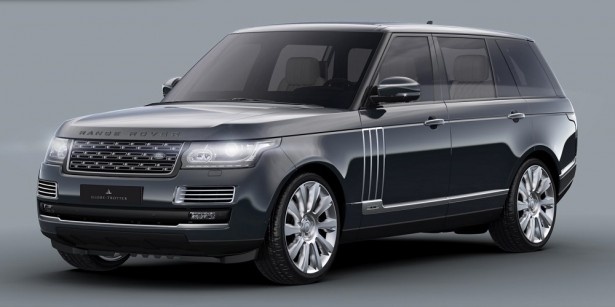 グローブ・トロッターの特別色を使用したエクステリアカラーは、「RANGE ROVER」特別仕様車の大きな特徴