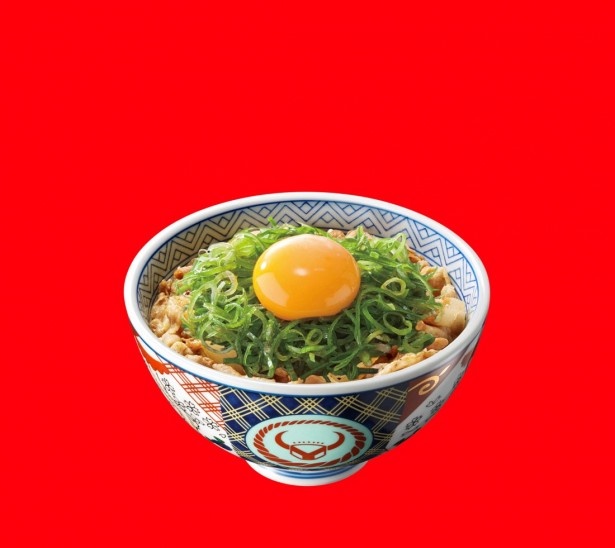 ネギと卵をかき混ぜてガッツリ味わいたい「豚ねぎ玉丼」(430円)
