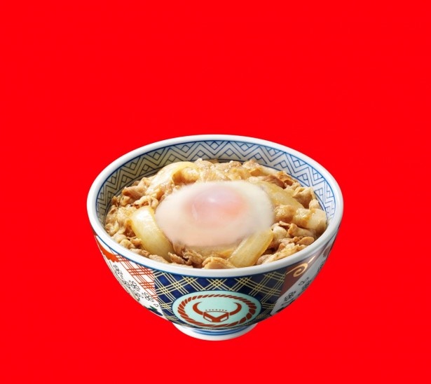 豚肉とご飯、それにとろ～り半熟玉子の最強トリオ！「豚半熟玉子丼」(400円)