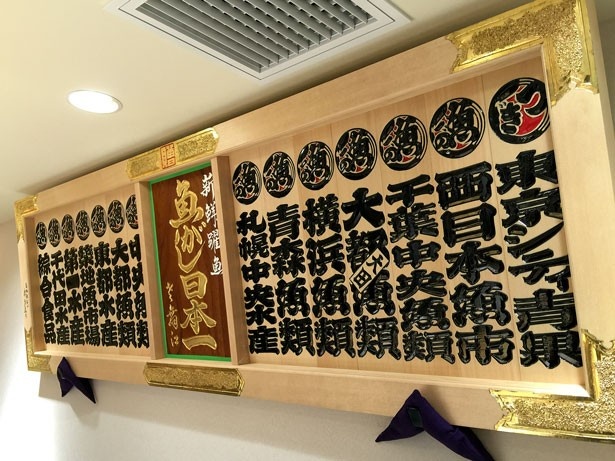 店内には、千社額も飾られている