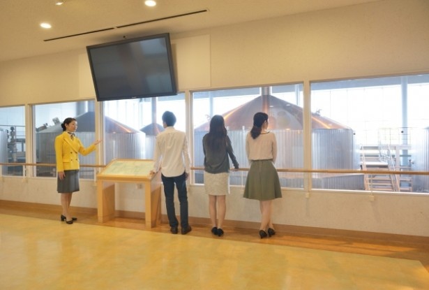 仕込み行程などを、ゆっくり見学