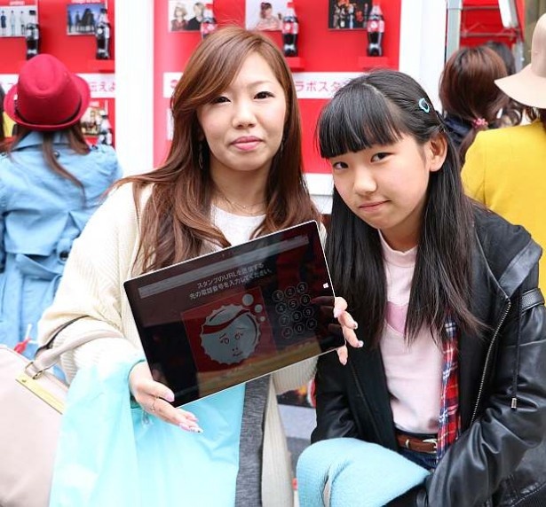 親子で参加！「このスタンプが実際にラベルにデザインされたらかわいいんだろうな」と期待していた