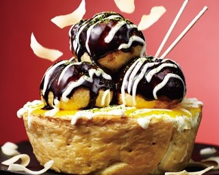 道頓堀にまるで“たこ焼き”みたいな限定スイーツ登場