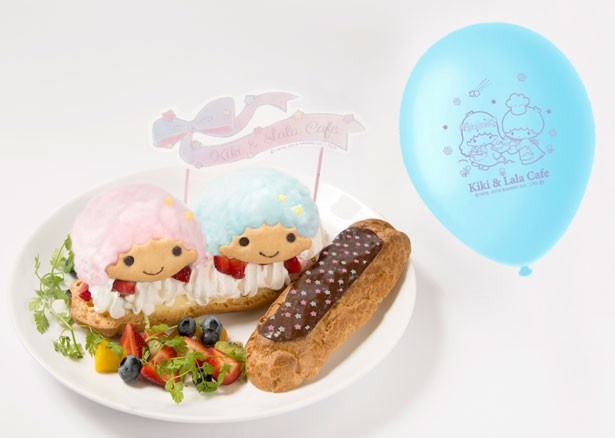 「キキとララの星空エクレア 風船付き」(税抜1380円)は、キキ＆ララがふわふわの綿菓子になっている
