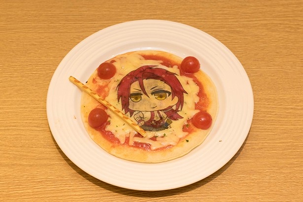 マルゲリータに絵が描かれた「熱い男!!原田佐之助ぴっつぁ」