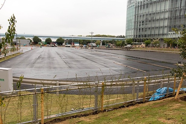 現在建設中のドライビング・エリア。ここで試乗の他、基礎的な運転トレーニングを受けることができるという