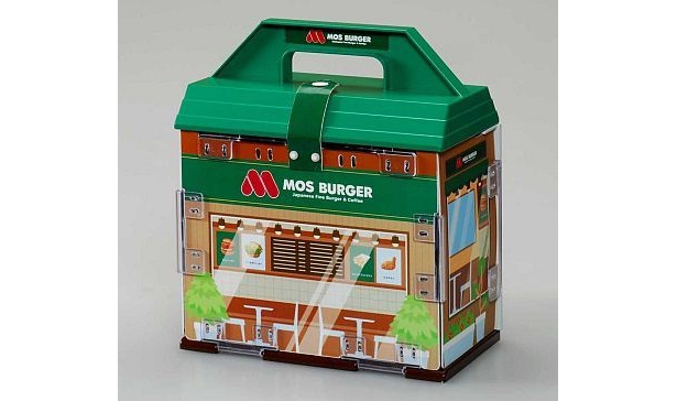 リカちゃん　モスバーガーショップは、箱を閉じるとこうなる