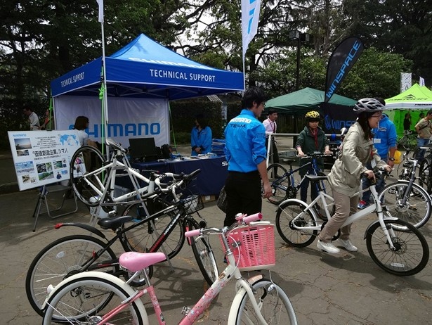 高級自転車などの試乗会も開催