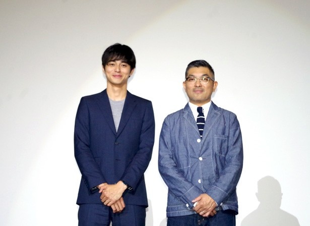 映画「ヒーローマニア-生活-」(5月7日公開)主演の東出昌大と監督の豊島圭介