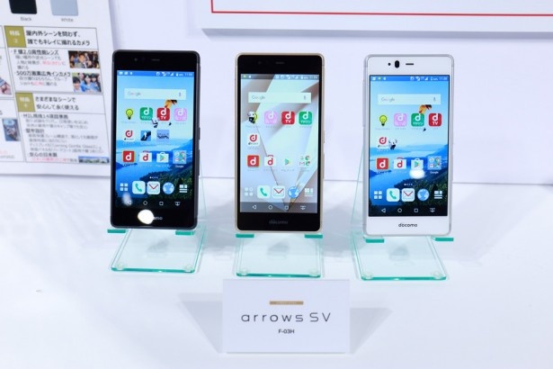 高級感のあるデザインが魅力なarrows SV（6月下旬発売予定）