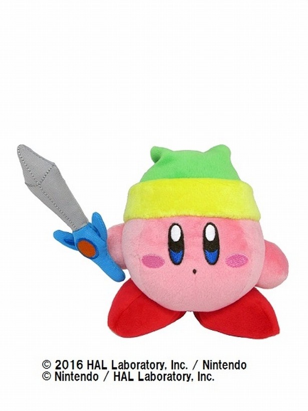 「ぬいぐるみ コピー能力シリーズ/ソードカービィ」(税抜1800円) ※キデイランド以外の店舗でも先行販売