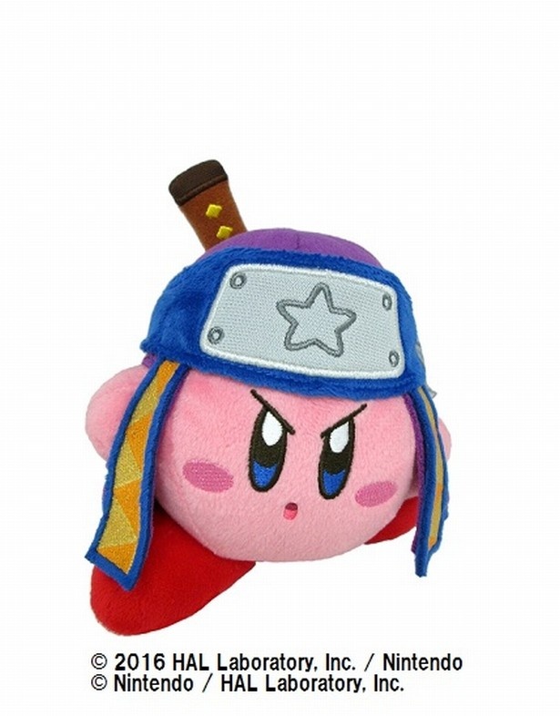 「ぬいぐるみ コピー能力シリーズ/ニンジャカービィ」(税抜1800円) ※キデイランド以外の店舗でも先行販売