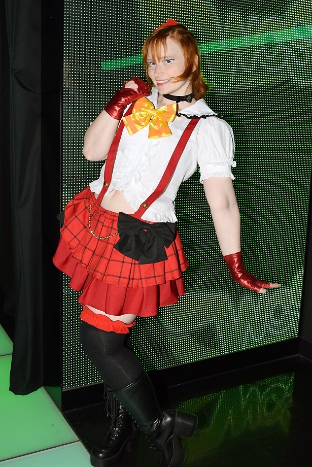 「ラブライブ！」の高坂穂乃果に扮するメイギさん