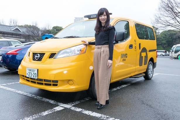 日本の街を走り始めて1周年を迎える日産自動車のNV200タクシー（写真はニューヨーク仕様）