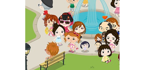 公園でくつろぐやぐっちゃんを発見！