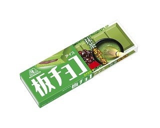 森永、抹茶＆あずきを味わう板チョコ食感アイス発売
