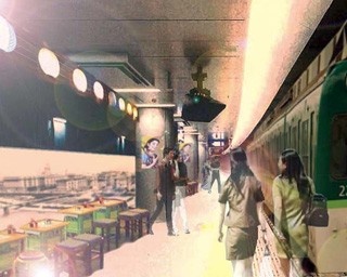 京阪・中之島駅が期間限定でレトロな酒場に大変身！