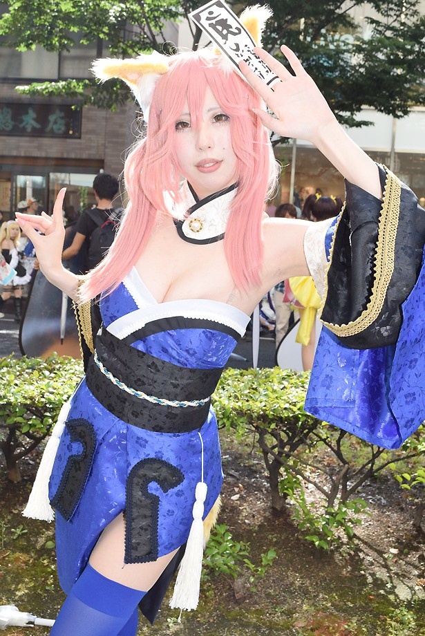 「Fate/EXTRA」のキャスターに扮する まーさん