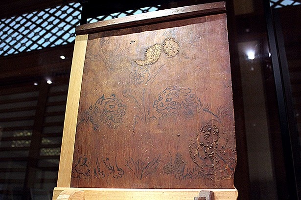 春日大社の摂社である水谷神社に祀られていた、牛頭天王曼荼羅板絵(江戸時代)