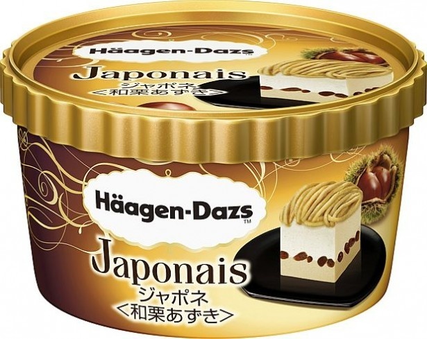 【写真を見る】2015年10月に発売された、ハーゲンダッツ「ジャポネ 和栗あずき」