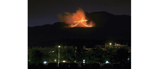 丸太町通より北の鴨川沿いならほとんどの場所から見られるのが“大文字”
