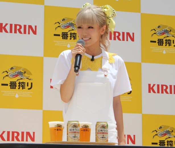 「お酒はビールしか飲まないんですよ」とビール好きをアピール