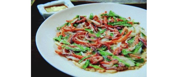 ｢チヂミ｣はビールともぴったり！(400円/素夢子 古茶屋)