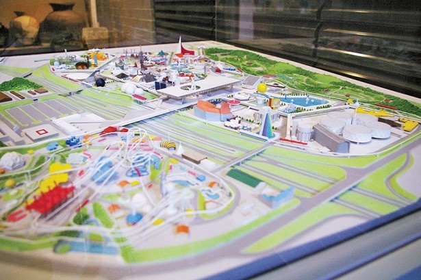 吹田市立博物館では“大阪万博”の会場模型などを常設展示