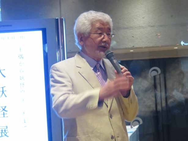 「大妖怪展」の企画者である安村敏信氏。妖怪に対する熱い思いを語る。『大妖怪展Walker』では、安村敏信氏と小松和彦氏の対談を掲載