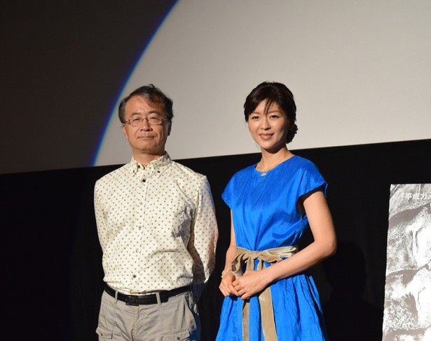 1作目と3作目の主演を務めた中山忍さんと、平成ガメラ3部作で監督を務めた金子修介監督。