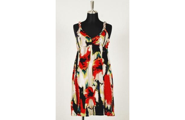 「Foever21」Braided Strap Floral Dress（￥6930）