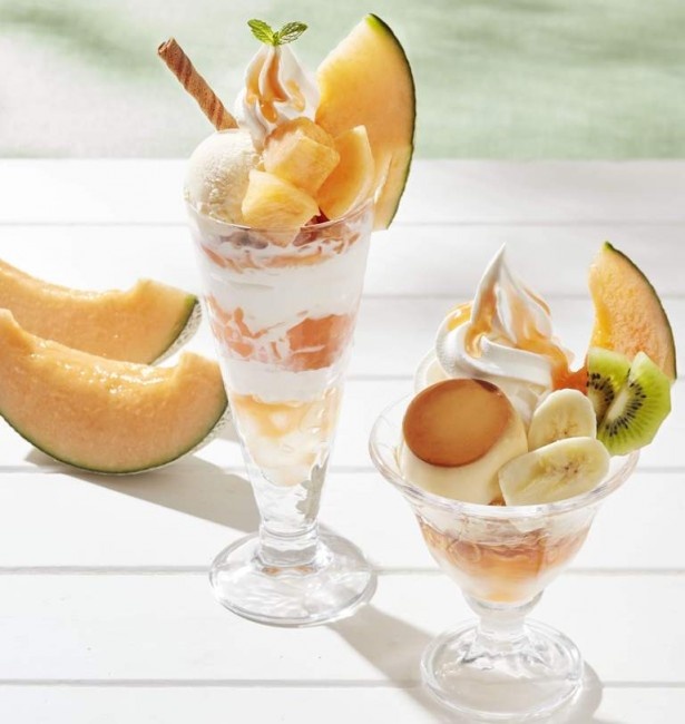 今が旬の北海道産らいでんメロンを贅沢に盛り付けた新作スイーツはどれも絶品！