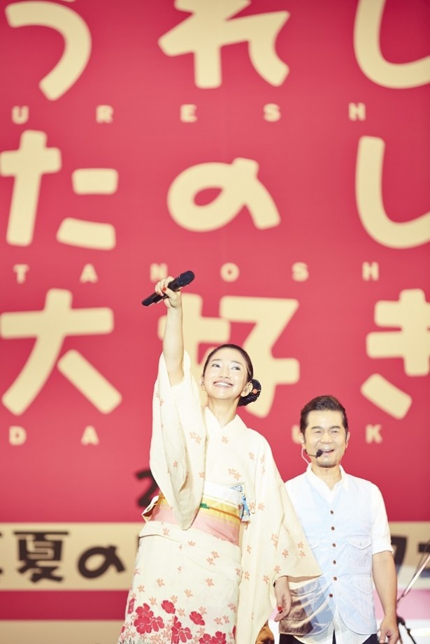 DREAMS COME TRUEと陣内孝則がホストを務めるイベント「うれしたのし大好き2016 ~真夏のドリカムフェス~」が7月16日に開催された
