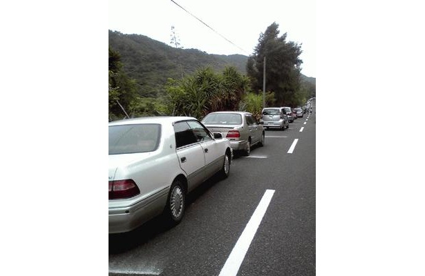 奄美大島は朝から大渋滞！