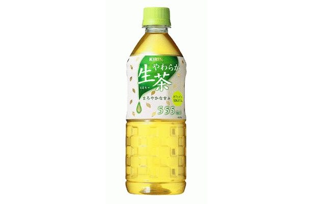夏にゴクゴク飲めるように、555mｌの「キリン やわらか生茶」も発売中。値段は変わらず140円（税抜き）だ