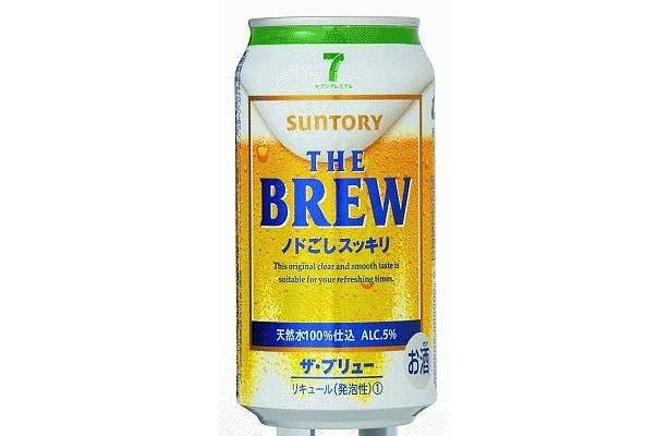 喉ごし自慢の｢THE BREW〜ノドごしスッキリ〜｣(123円)もサントリーと共同開発！
