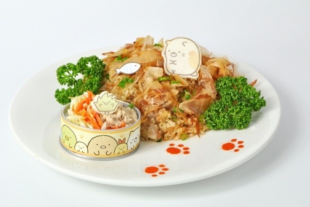 カツオ節やツナを使った「ねこのまんぞくプレート」(税抜1280円)