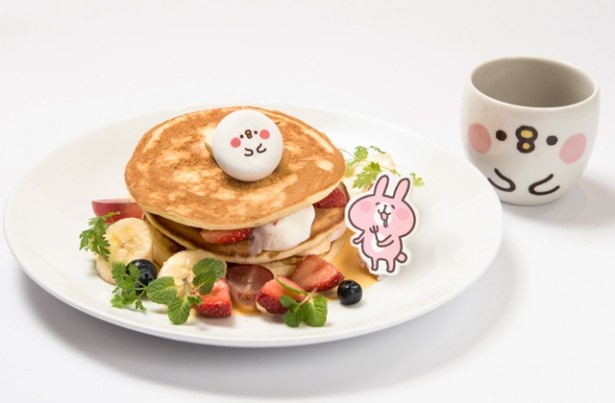 「トロトロマシュマロがクセになる？ふわっとパンケーキ」(マグカップ付き・税抜き1680円)