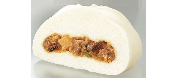 【09年の中華まん5種類の中身画像】 ジューシーな｢中華まん｣(116円)