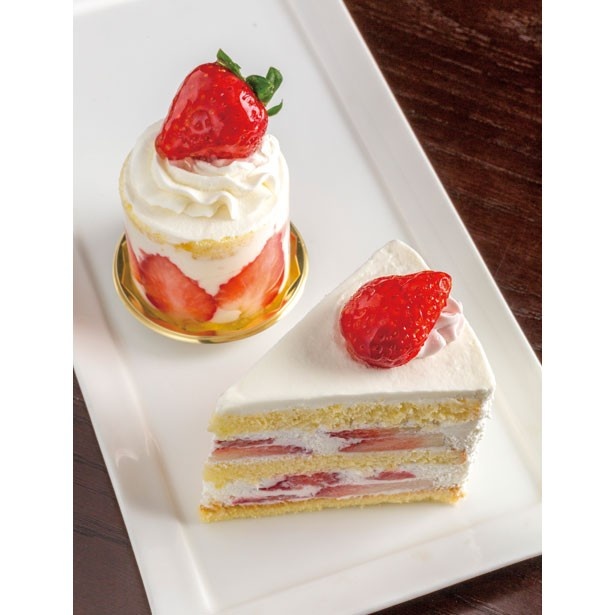 豊富にそろうメニューの中でも「苺のショートケーキ」（669円）が定番人気/メゾン・ド・フルージュ