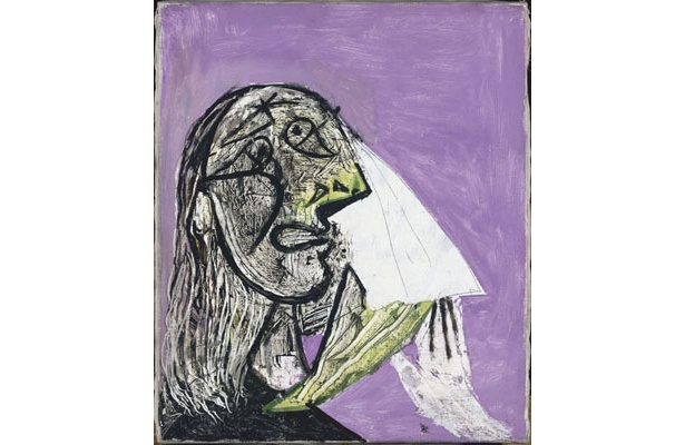《泣く女》 1937年（C）2008-Succession Pablo Picasso-SPDA〔JAPAN〕（C）Photo RMN-（C）Jean-Gilles Berizzi/distributed by DNPAC　国立新美術館にて展示