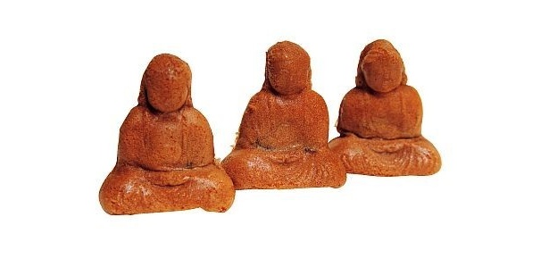 かわいい『大仏まんじゅう』。手作りなので表情が違う！