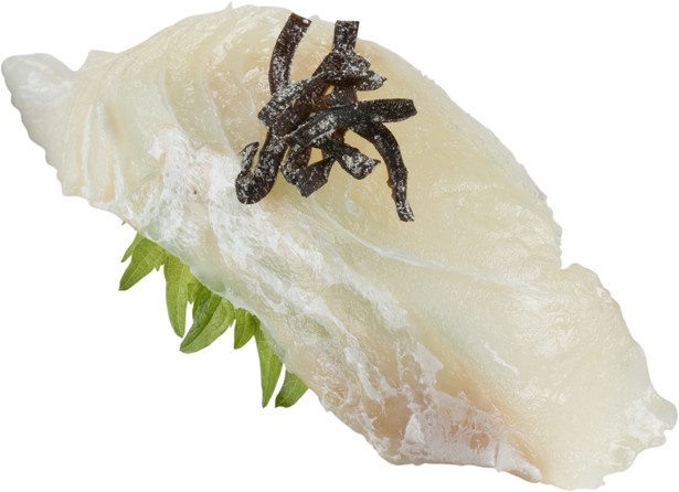 【写真を見る】新鮮な天然ひらめ使用の 「青森県産天然ひらめの昆布〆」(税抜100円)も同日発売