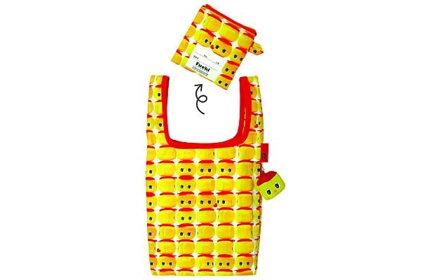 フエキくんがいっぱいのエコバッグは、お買い物が楽しくなりそう(1050円/ROOTOTEとのコラボ)