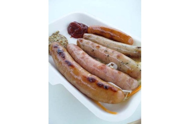 横浜ハム造り工房こだわりの5種ソーセージ盛り合わせ￥700