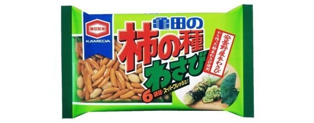 爽やかな辛さの「亀田の柿の種わさび」
