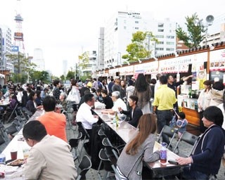 オータムフェスト特別会場が札幌二条市場そばにある！