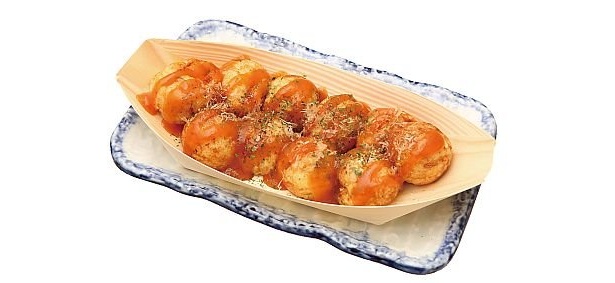 たこ音羽の「キムチ入り激辛ソースたこ焼き」は、チリソースやハバネロなどをブレンドしたオリジナルソースが辛さの決め手｡6個入り（￥330）も