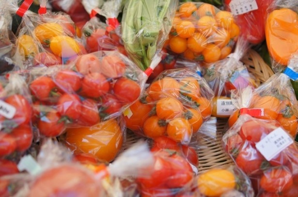 新鮮な野菜も会場で販売
