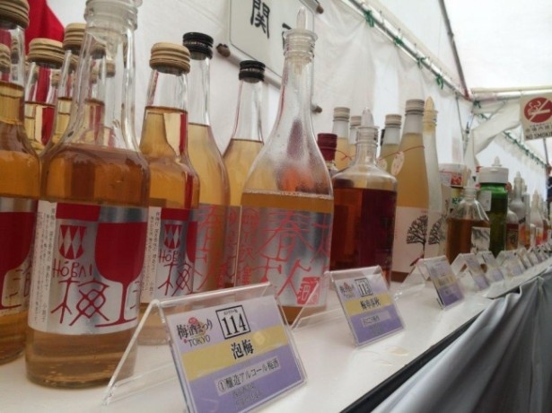 正統派の梅酒をはじめ、日本酒ベースの梅酒、抹茶や、唐辛子、イチゴやマンゴーの梅酒など多種多様170種以上！